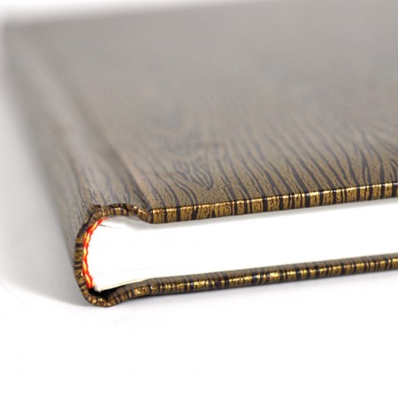 चमकदार लकड़ी कला कागज़ हार्डकवर नोटबुक